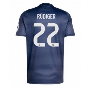 Real Madrid Antonio Rudiger #22 Udebanetrøje 2025-26 Kortærmet